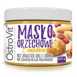 OstroVit Masło orzechowe z miodem 500g