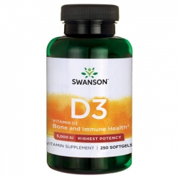 Swanson Vitamin D-3 5000 250 kaps.